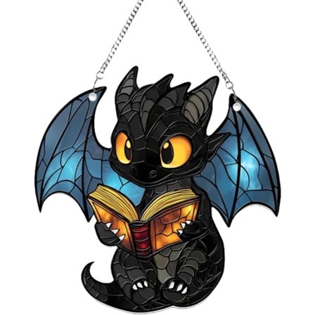 Drakbok, akryl, fantasy drakdekor, ljusfångare