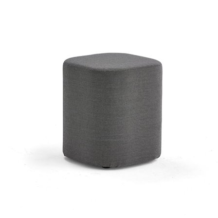 Stool COMFY, wool fabric, dark grey