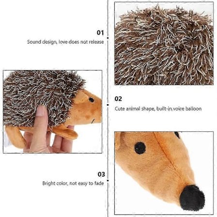 Hundleksak Oförstörbar Talande Igelkott Interaktiva Gosedjur Tuggleksaker Valp