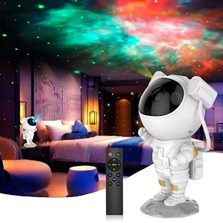 Yövalo - Astronaut Star -projektiovalo, Nebula LED -kattovalo ajastimella ja kaukosäätimellä, aikuisten lastenhuoneen sisustuslahja