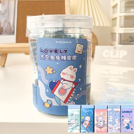 Cute Eraser Tegnefilm Animal Bunny Peach Eraser 04 04