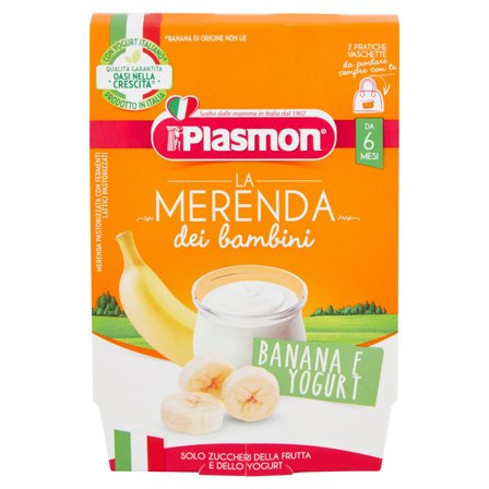 Plasmon La Merenda Dei Bambini Banana Yogurt 2x120g