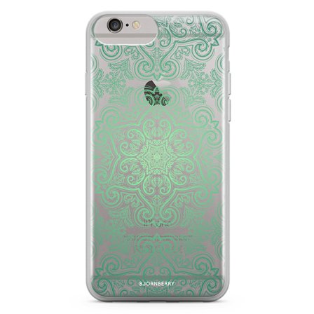 Bjornberry Skal Hybrid iPhone 6/6s Plus - Grön Retromönster