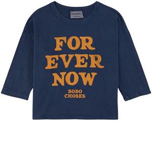 Kids - Bobo Choses Navy Forever Now T-Shirt 10-11 Years - Tops - 10-11 years - Navy - Junge