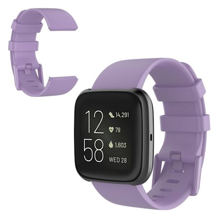 Fitbit Versa 2 / Versa Lite silikon klockarmband - lila / Size: L