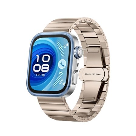 Kompatibel med Huawei FIT4 Pro Bambu Stålarmband, Huawei WATCH FIT4 Metallarmband - Elegant och Justerbart