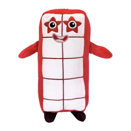 Numberblocks Plyschfyllda Leksaker, Nummer 1-10 Plyschdocka