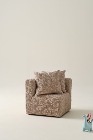 Jotex - Mini Sofamodul Hjørne + 2 Puter Beige - BALTIMORE - Kjøp Barnesofaer hos Jotex