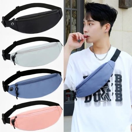 Midjeveske Vanntett Brystveske Mobiltelefonveske Grå