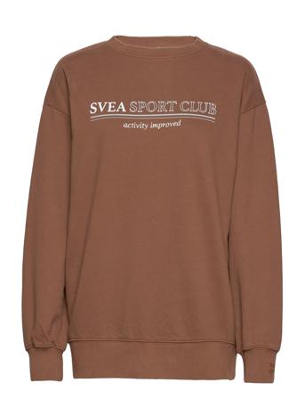 W. Sporty Crew Neck Brown Svea