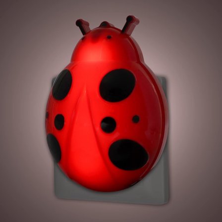 Marihøne nattlys stikkontakt, Nomadisk lampe med skumring