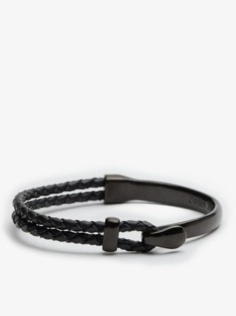 John Henric Men's Black Bracelet Dresden Size 20cm