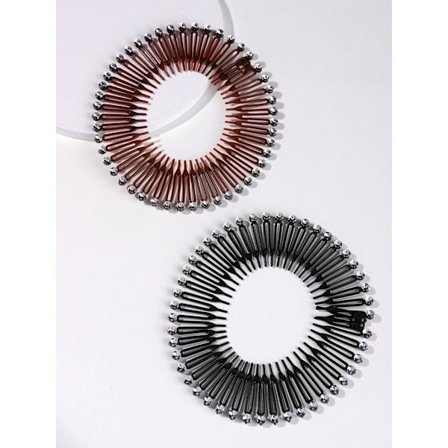 2 Zic zac diadem i plast med " Diamond Cut" effekten