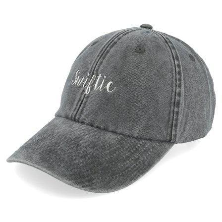 Iconic - Black - unconstructed - Cap - Swiftie Washed Black Dad Cap - Hatstore