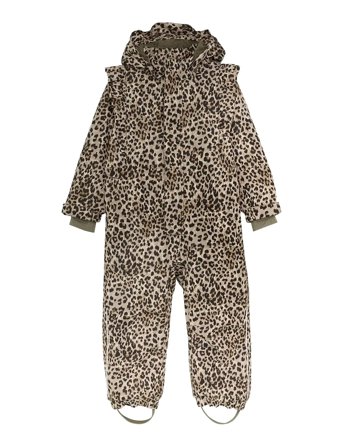 En Fant Snowsuit W. Frills - Brown - 98