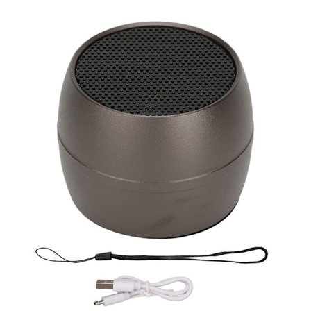 Mini Bluetooth -kaiutin IP67 vedenpitävä USB-lataus Sisäänrakennettu mikrofoni Kannettava langaton kaiutin suihkuhuoneeseen Autoon Tummanharmaa