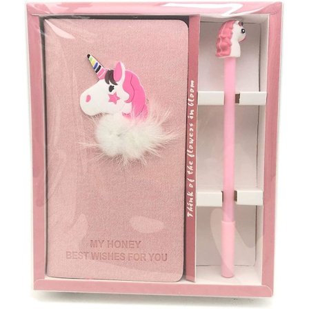 Dagbok Journal Gel Pen Set Super Söt Anteckningsbok Med Penna Handgjord Dagbok Födelsedagspresent Box Skissbok Dagbok Anteckningsblock Set För Flickor