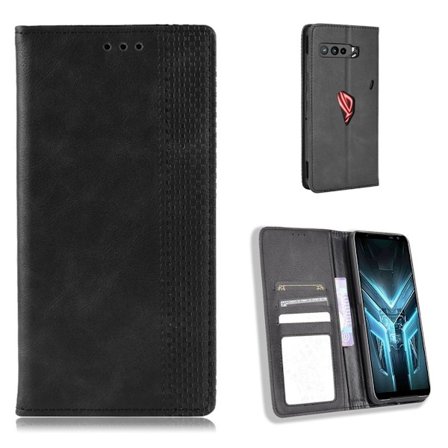 Bofink Vintage läder Asus ROG Phone 3 / Asus ROG Phone 3 Strix fodral - Svart