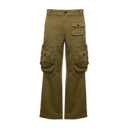 Heron Preston, Wide Trousers Groen, Heren, Maat:XL