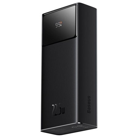 Baseus EnerFill Powerbank 30000mAh 22,5W med USB, USB-C - Svart