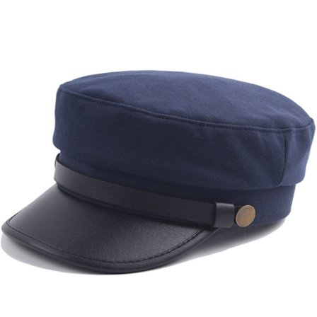 Mote Unisex Militær Caps Vår Høst Sjømannshatter For Kvinner Menn Flat Topp Kaptein Caps