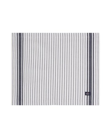 Lexington ICONS gestreiftes Oxford-Tischset, weiß/blau