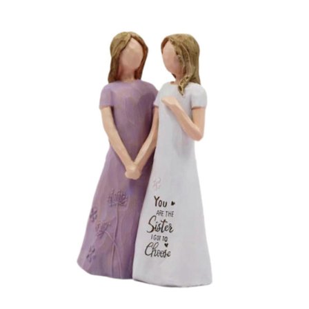 Pige Venskabsstatue Figur Gave Bogreol Julepynt Rensdyr Skulptur Beige[HK]