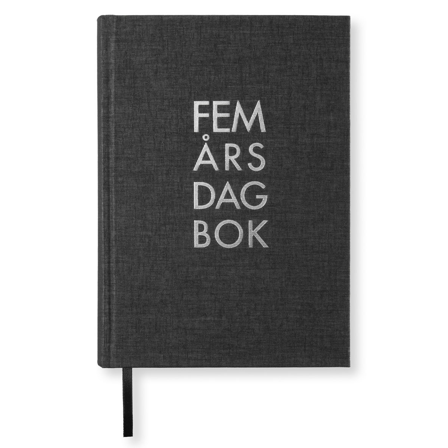 Paperstyle 5-årsdagbok A5 Black