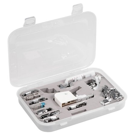 15 stk. trykfod til Brother Janome Singer multifunktionelt symaskinetilbehørssæt