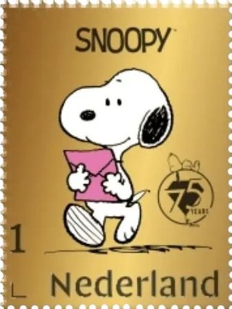 Holland - Radiserne - Postfrisk frimærke i 24 karat guld