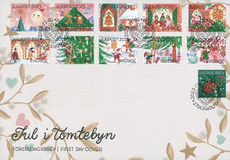 Sverige - Jul i julemandens by - Førstedagskuvert