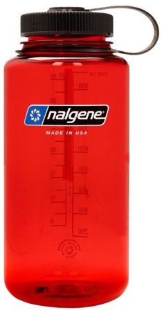Nalgene Bottle 1L Wide Mouth Sustain Red