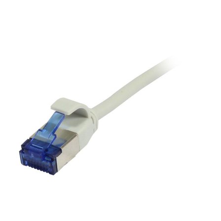 SYNERGY Patchkabel RJ45, CAT6A 500Mhz, 2m, grau, U/FTP, slimline rund d=3,8mm, TPE(Superflex), AWG32, Synergy 21