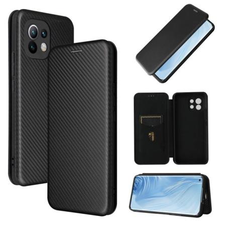Xiaomi Mi 11 Flipfodral Kortfack Carbondreams Svart