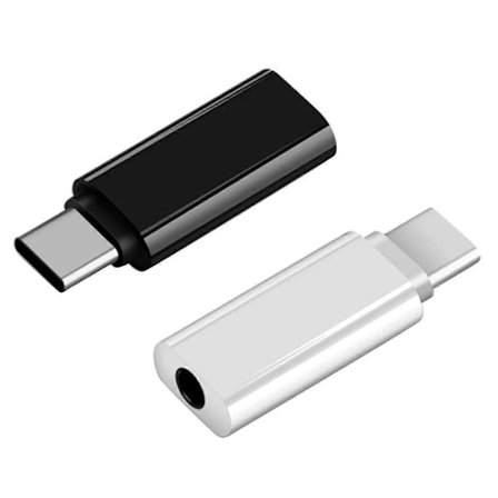 2 st Typ-C till 3,5 mm Jack Konverter Hörlursljudadapterkabel Typ USB C till 3,5 mm Hona Hörlursuttag