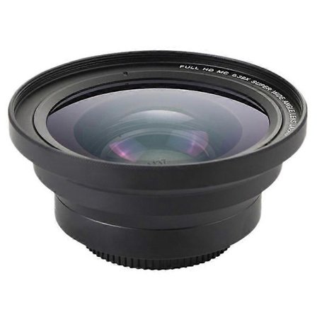 Professionel 37mm Makro+72mm Vidvinkelobjektiv 0.39X Fuld HD til 4K Videokamera