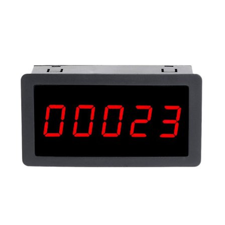 DC 12-24V Rød 5 Cifret 0.56" LED Panel Tæller Meter Op Plus Totalisator 0-99999