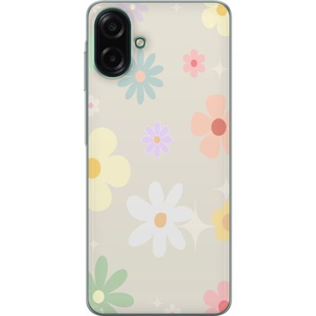 Mobilskal till Samsung Galaxy A07 4G med fejdande blommor