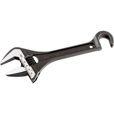 Bahco 33 H Skiftenøkkel med krok, 254,5 mm, Håndverktøy