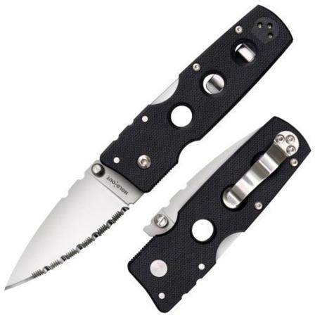 Cold Steel - 11G3S - Hold Out 3" Full Serrated Edge BLK S35VN - Fällkniv Svart