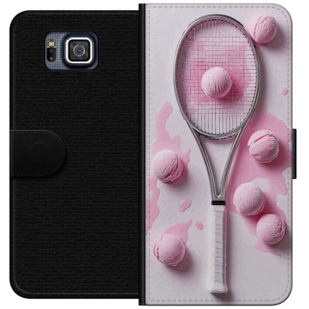 Kompatibelt Lommeboketui til Samsung Samsung Galaxy Alpha Rosa glasskuler og tennisracket i et kreativt, stille bilde med leken popfølelse og moderne