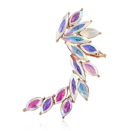 Alloy Diamant Øreclips Farverige Øreringe Øresmykker