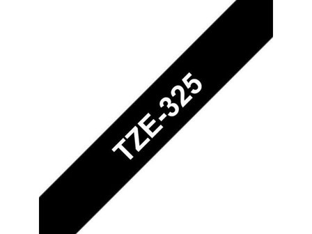 Brother Tape TZE325 9mm vit på svart - Lyreco - Kontorsmaskiner > Märkmaskiner och tape > Tape - Brother TZ