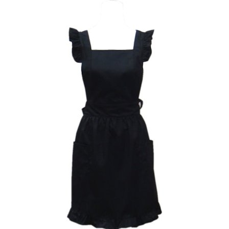 (Sort) 1 stk. Sød Bomulds Vintage Køkken Madlavning Forklæde Fransk Forklæde Kvinder Piger Retro Bageforklæde wi