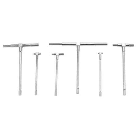 6 st Teleskopiska Mätare Set Mikrometer Mätning Borr Ingenjörs Kit 8-150mm