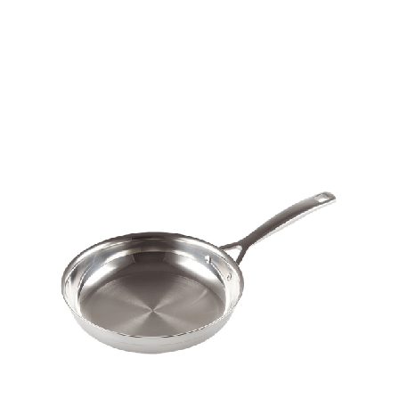 Le Creuset Stekepanna 3-Ply Rostfritt Stål 2,3L Stekpannor Silver 24 CM