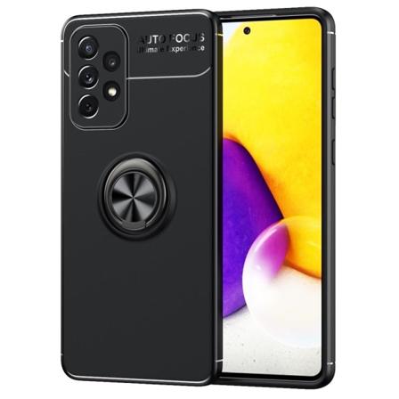Finger Ring Kickstand TPU Case for Samsung Galaxy A73 5G Black