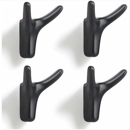 4 stk. dobbel veggkleshenger, kraftig veggkleshenger laget av solid