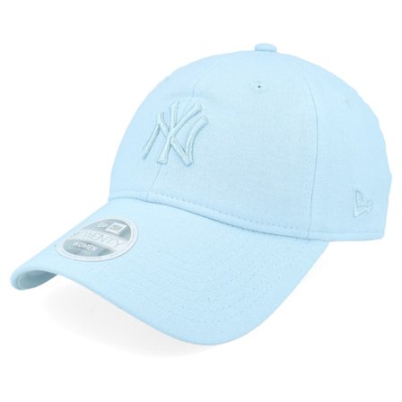New Era - MLB - Blue - unconstructed - Cap - New York Yankees Womens Linen 9TWENTY Pale Blue Dad Cap - Hatstore