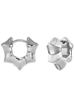 Edblad Cane Hoops Multi S Steel Smycken & klockor Dam Grå ONESIZE